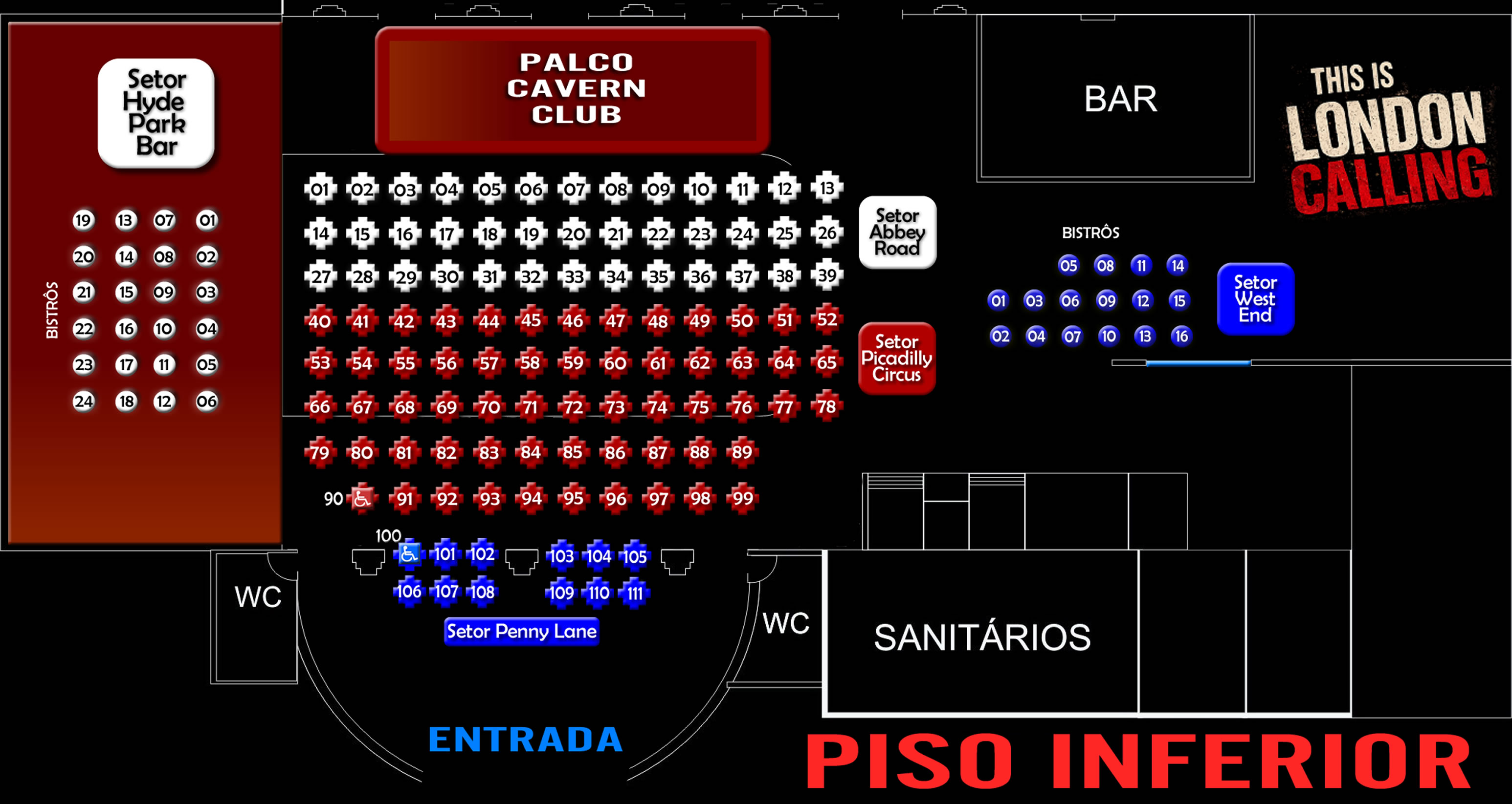 Mapa de Mesas